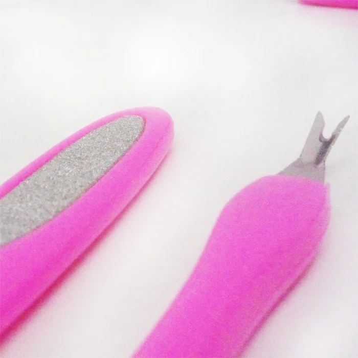 free shipping Peeling fork belt finger polished piece peeling dead skin crystal armor french nail art