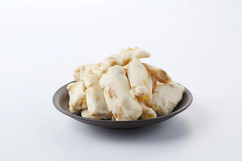 fruit durian pulpa center filled nougat candy