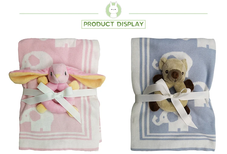 blanket with soft toy