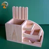 Wooden Multipurpose Pen/Pencil Business Name Card Holder for Office Desk Organizers Wood