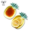 Wholesale factory small creative ceramic pineapple shape nut dessert plate fruit dish