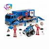Friction car toy set container truck toy for kids