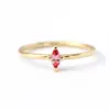 925 Sterling silver Unique jewelry marquise pink zircon sapphire ring