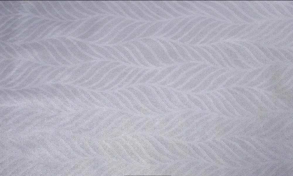 人気のシルバーグレー葉パターン商用デザインエンボス加工ビニール壁紙