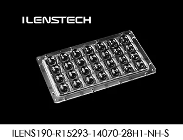 48/1 led optics lens 90 degree led lens square for car parks