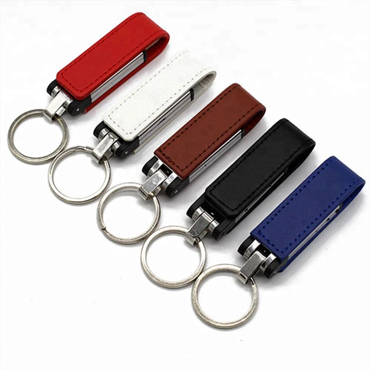 Factory Price Pen Drive Keychain USB Memory Stick 8GB 16GB 32GB 64GB 128GB Cheap Leather USB Flash Drive - ANKUX.COM