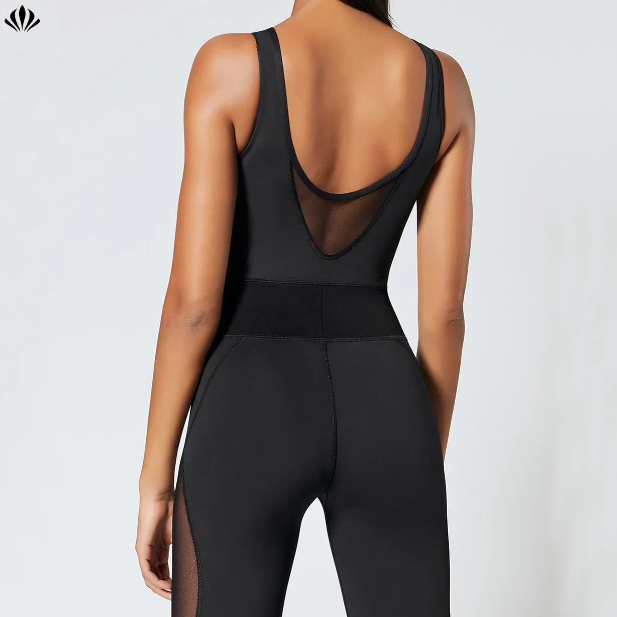 Wholesale Mesh Breathable Fashion Sexy Yoga Gym Bodysuit For Women