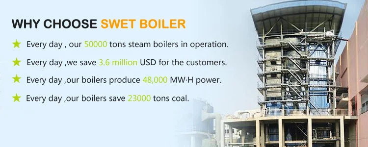 100kg to 3000kg  wood pellet hot water boiler