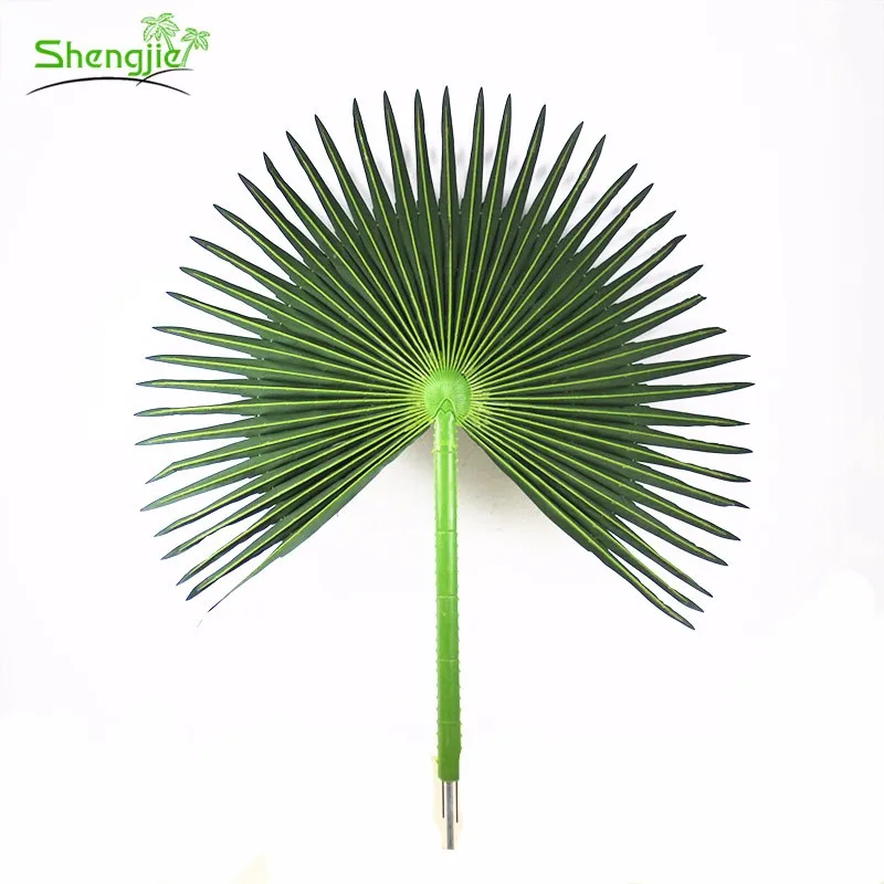 Top Quality Custom Silk Artificial Indoor Big Green Palm Tree Leaves