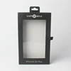 Brand name cell phone case package with transparent window