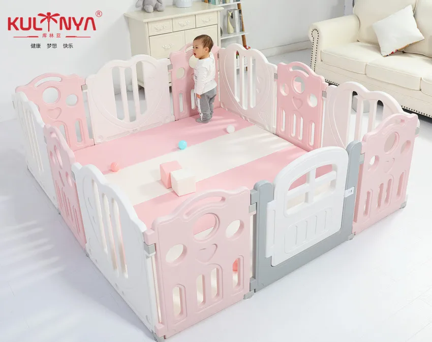 plastic playpen grey