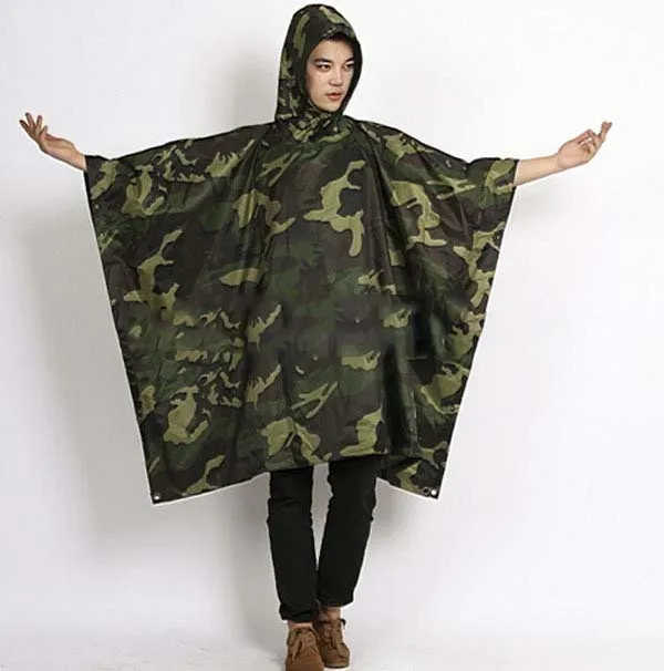 军用雨披雨衣100% pvc军用雨衣