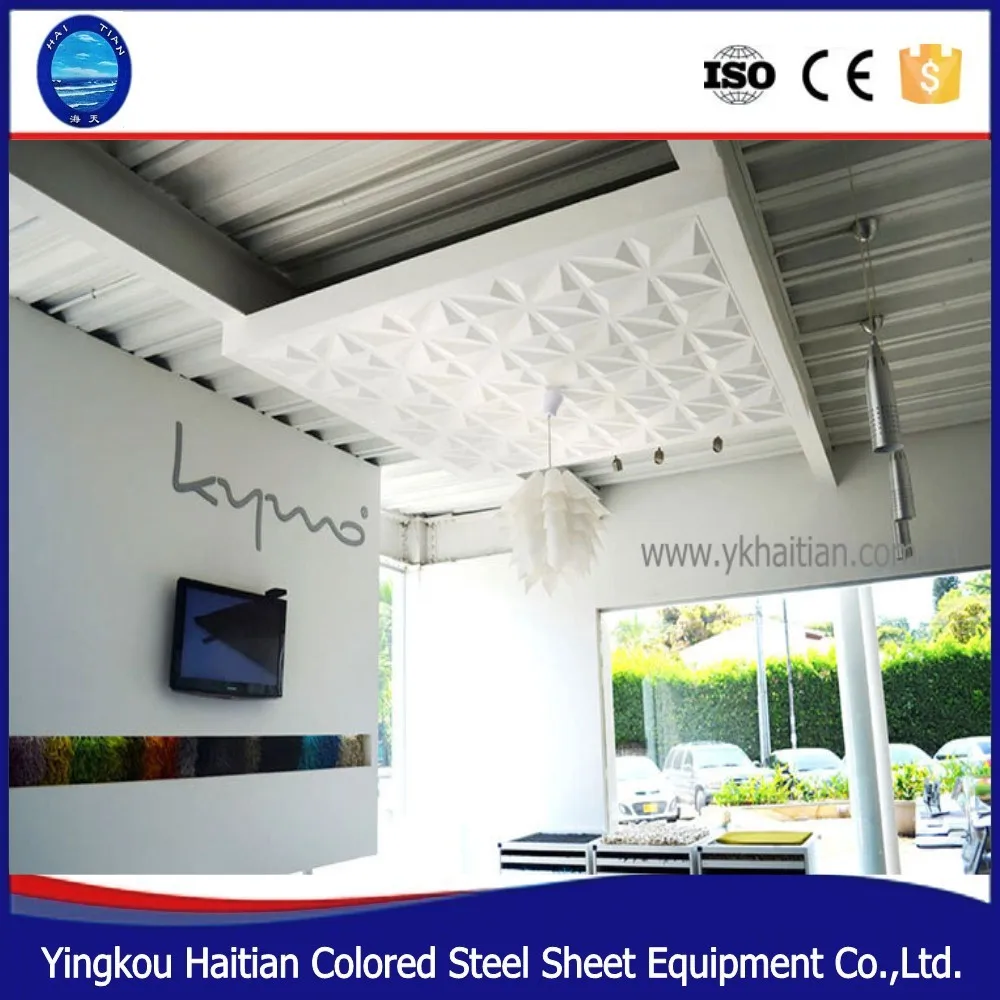 Huis plafond ontwerp 3d materiaal pvc gevelbekleding voor externe ...