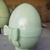 Factory handmade lovely life size Fiberglass Easter eggs holiday decoration