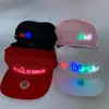 Factory USB rechargeable advertising APP programmable scrolling display message LED cap