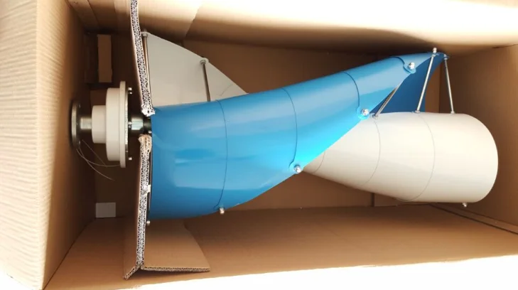 300w Vertical Axis Wind Turbine Spiral Shaped Maglev