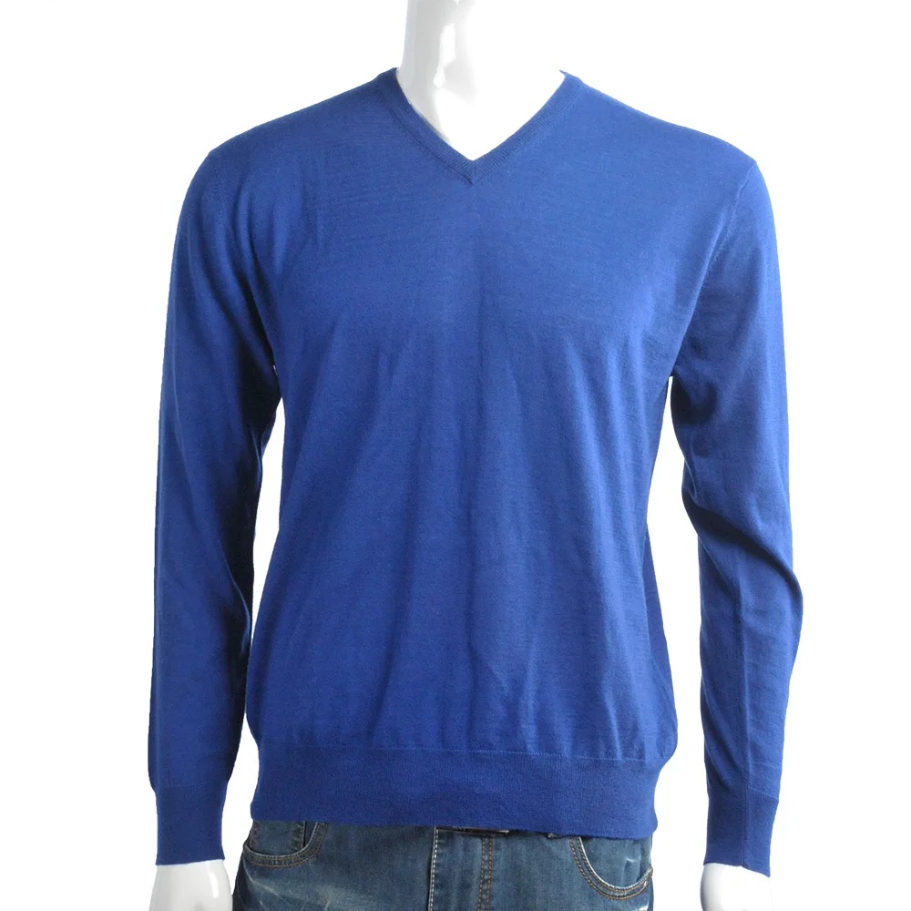 Wholesale Plus Size Basic Style Man Cashmere Wool Pullover With V Neck ...