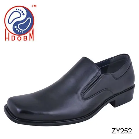 Black classical slip-on mens business shoes