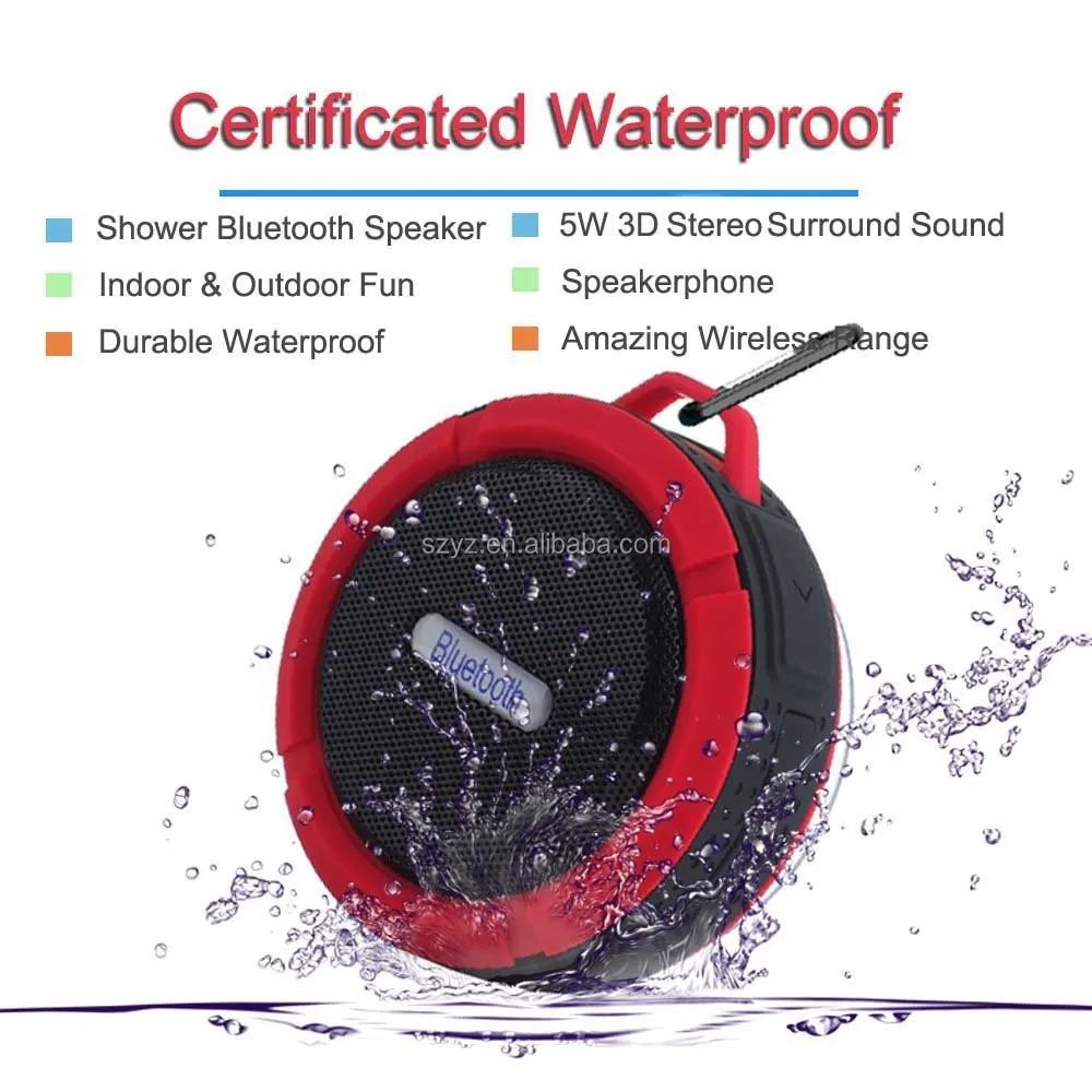 New design bts-c6 BT shower speaker waterproof BT speaker - ANKUX.COM