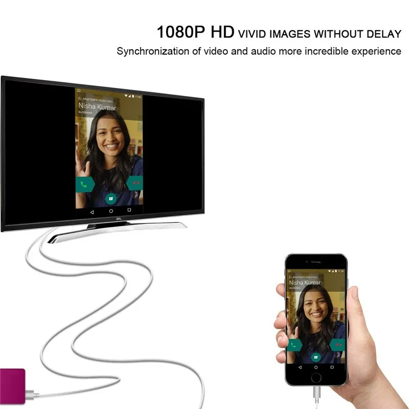 Phone To HDTV Video Cable HDTV Cable to HDMI Cable for Smart Phone - ANKUX.COM