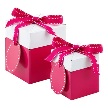 Chinese Supplier Pink Gift Boxes Christmas Gift Boxes With Tags