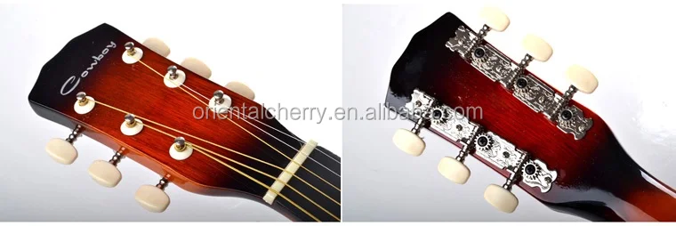 38インチさまざまな色最も安いカウボーイアコースティックギターoem - Buy ギターoem、oemアコースティックギター、格安ギター