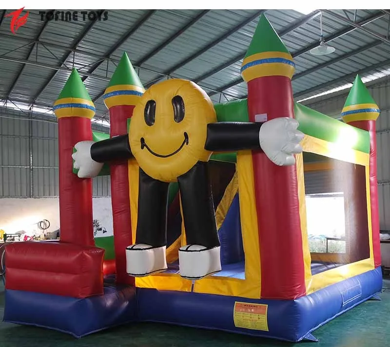 Smile Face Inflatable Bouncer Castle Adult Inflatable Bounce House With Slide Buy Inflatable