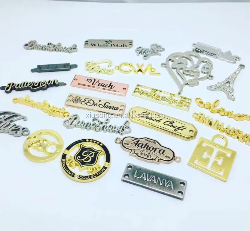 201673 Custom Metal Clothes Labels Making,Clothing Labels And Tags