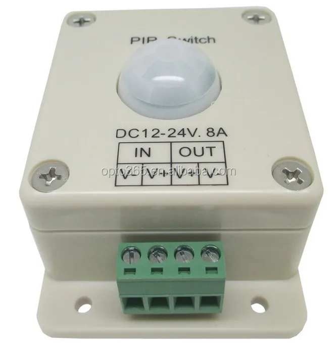 Automatic DC 12V-24V 8A Infrared PIR Motion Sensor Switch For LED Lamp light K 