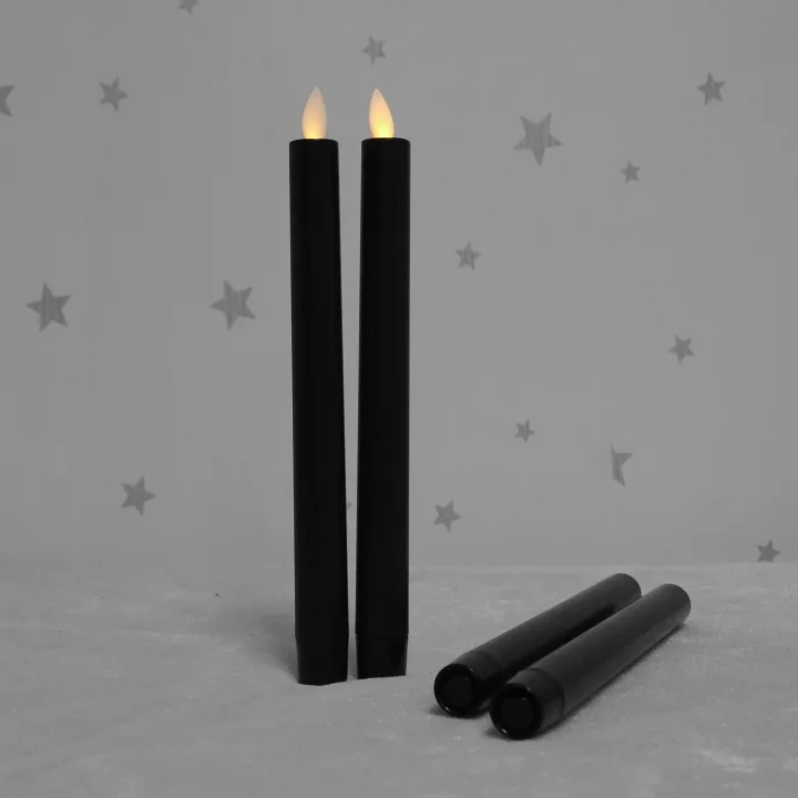 Black Candle Led Dinner Taper Light Buy Black Candle,Dinner Candle