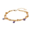 Anklet Bracelet on the Leg for Women gold/silver Blue Eye Chian on Foot Beach Ankle Bracelets jewelry