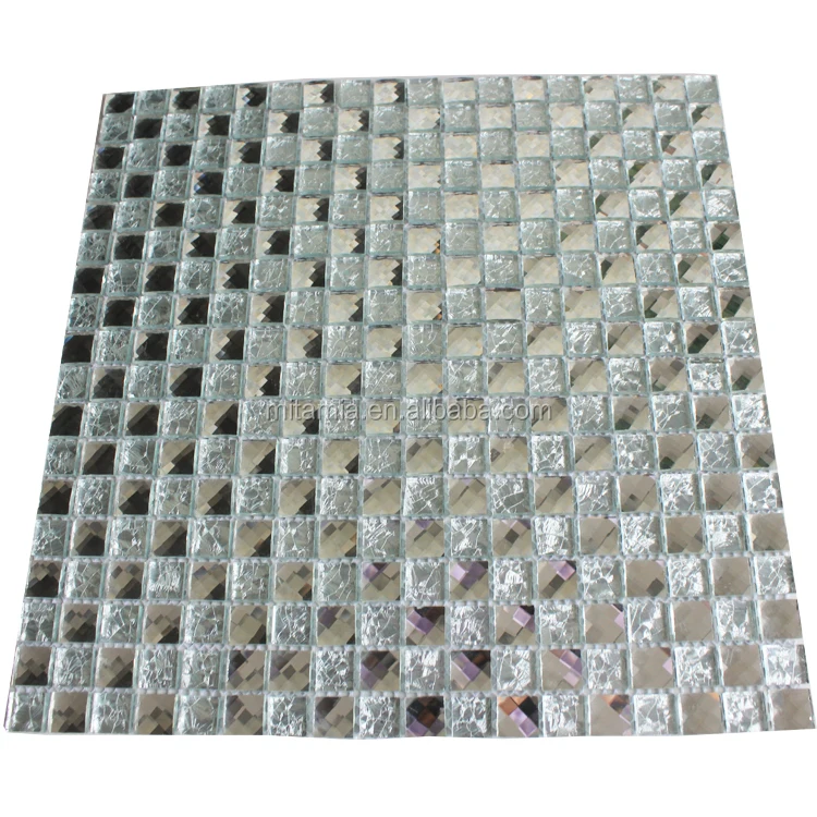 Diamond Shaped Beveled Glass Mirror Mosaic Decorative Wall ...