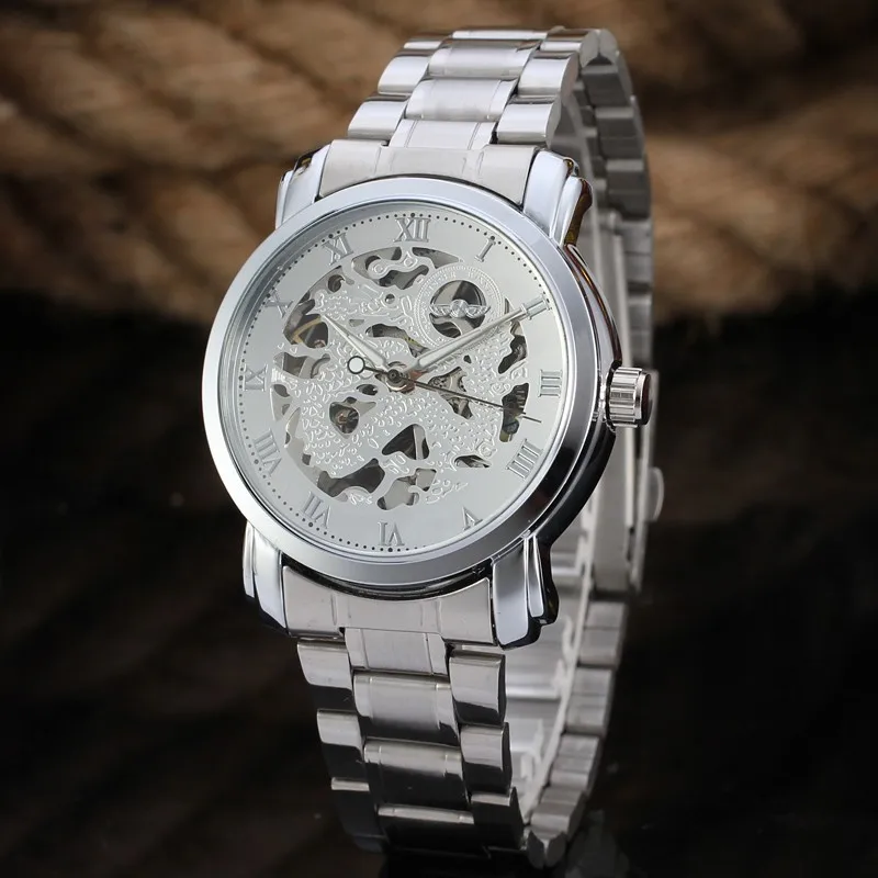 Twinner Wholesale Skeleton Watches Men Fashion Luxury Brand Automatic