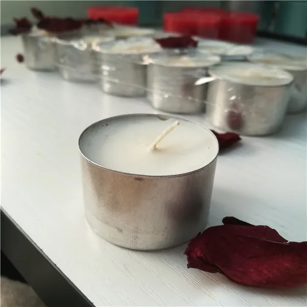 Soy wax tealight candles 8 hour unscented handmade candles