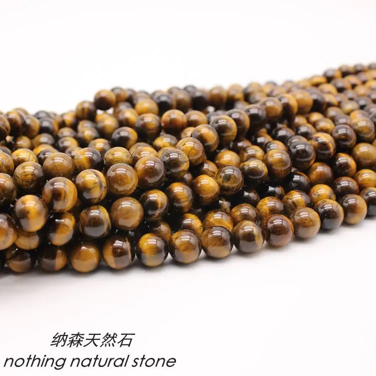 Tiger Eye Faceted Round Beads 6mm Yellow//Brown 62 Pcs Gemstones DIY Jewellery