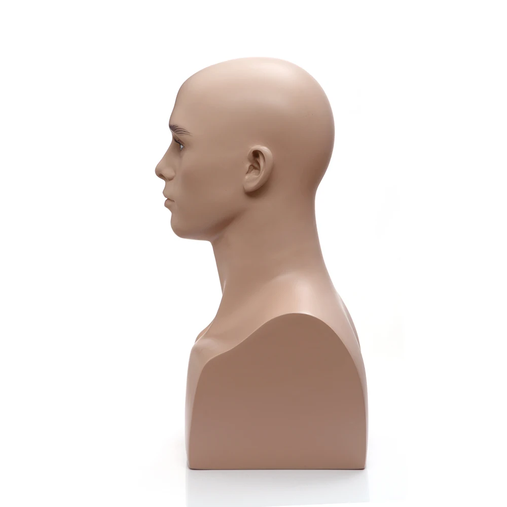 Affordable Hair Male Mannequin Head