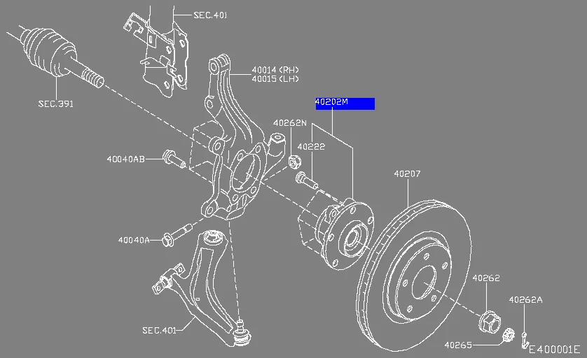 Nissan 40202 3jk0b