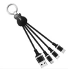 Guitar Keychain with LED Lights USB One to Four Data Cables