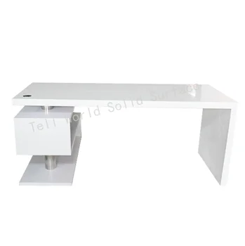 Acrylic Luxury Office Desk Set Modern White Corner Desk Buy