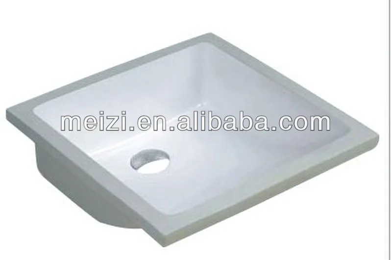 Ceramic bathroom square laboratory wash basin