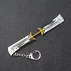Hot Movie Jewelry Marvel Thanos Weapon Key Ring Metal Keychain