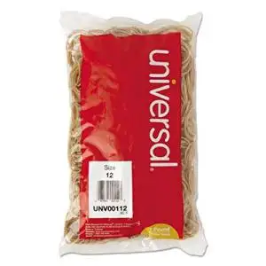 Universal Rubber Bands, Size 12, 1-3/4 x 1/16, 2500 Bands/1lb Pack
