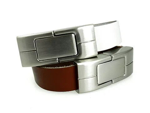 Leather belt custom usb stick 2GB 16GB 64GB usb flash drive 2.0 3.0 - ANKUX.COM
