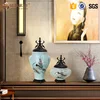 Chinese antique home decor ceramic centerpiece vases with lip design
