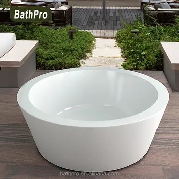 Soaking Round Shape Hot Tub  Freestanding Acrylic Small  