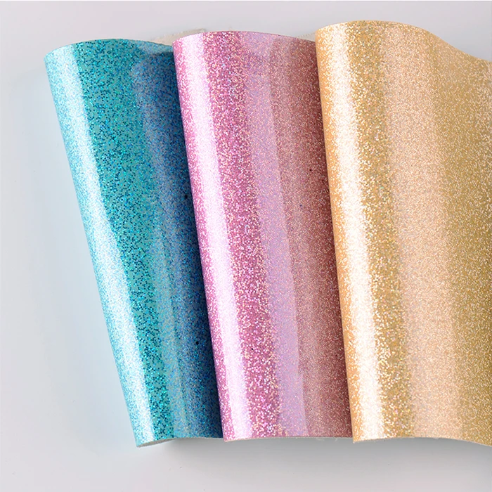 Quality Products Silver Glitter Fabric Wallpaper For Making Handbags