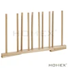 5 Pair Boot Organizer, Bamboo Free Standing Boot Rack