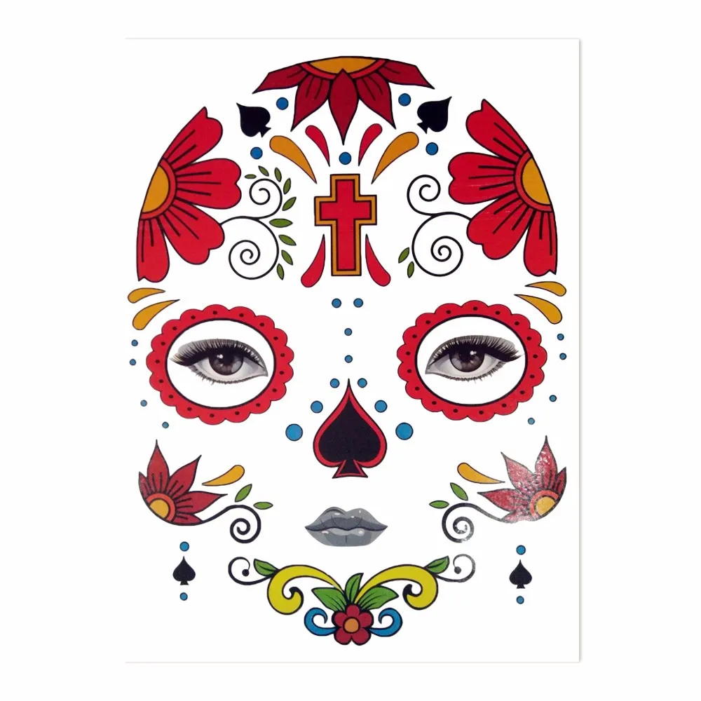 万圣节庆祝用品万圣节脸贴纸节日面具用品