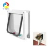 Pet Product 4 Way Lock Cat Flap White Color Magnetic Pet Puppy Cat Door S M L Size