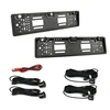 European License Plate Frame Video Parking Sensor Number Holder Frame with 2 Reversing Parking Radar Sensors And One Camera